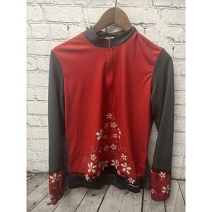 Sugoi Womens Blue 1/4 Zip Pullover‎ Running Biking Longsleeve Top Small Jacket